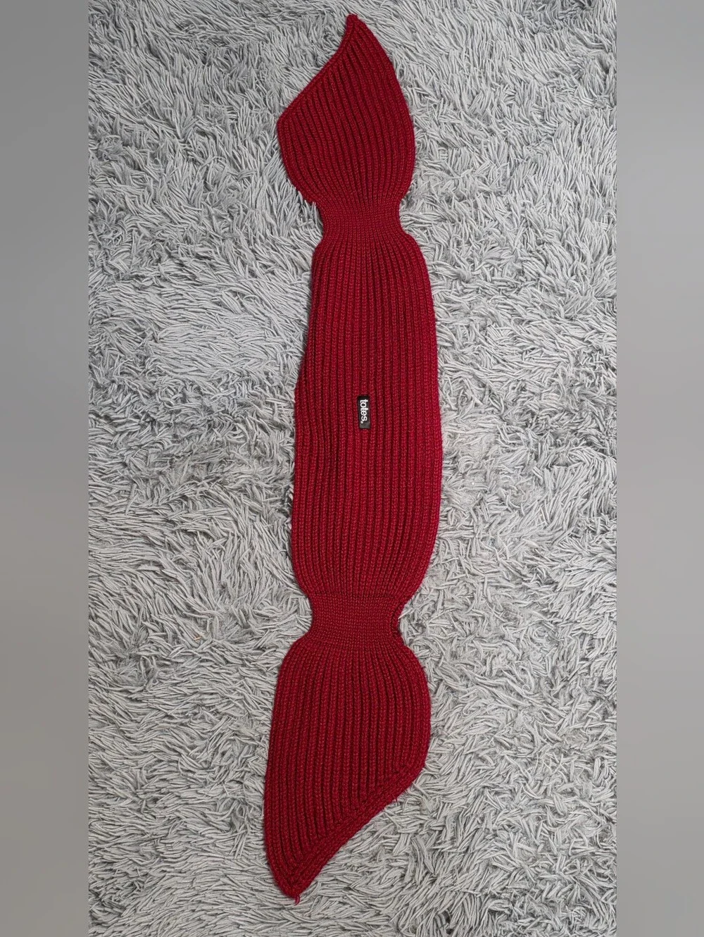 💢4For$20 Totes Keyhole Cable Knit Wrap Scarf Deep Red Winter Cozy OS